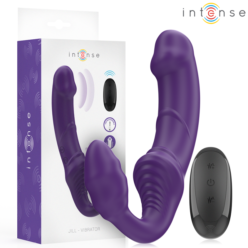 Intense - Jill Double Vibrateur 20 Cm Violet Télécommande